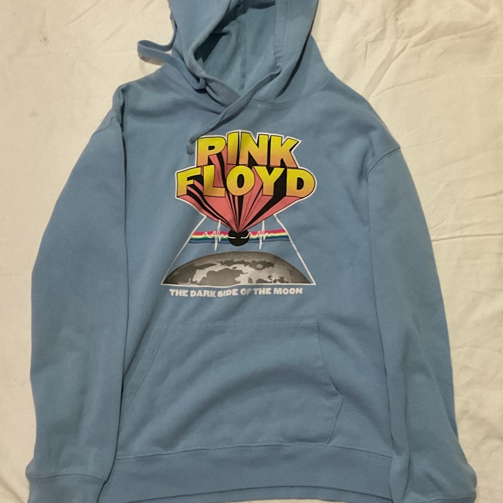 Pink Floyd Blue Hoodie men’s size large dark side of the moon graphic